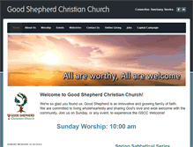 Tablet Screenshot of goodshepherdchristianchurch.org